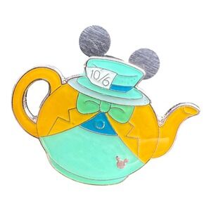 Disney Trading Pin 2014 Hidden Mickey Mad Hatter Teapot Alice in Wonderland